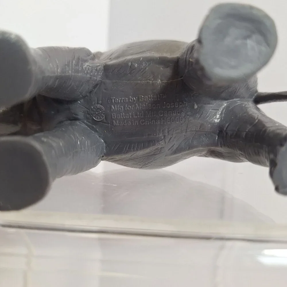 Terra Battat Gray African Elephant Figure 5" PVC Maison Joseph - Picture 5 of 11